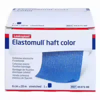 Elastomull Haft Color 6 Cmx20 m Fixierb Blau 1 st Binden