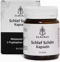 Elbgras Schlaf Schön Kapseln mit Melatonin, Baldrian & Hopfen
