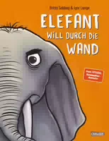 Elefant Will Durch Die Wand