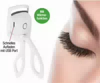Elektrische Wimpernzange mit Wärme und Clipfunktion, 1 Stück