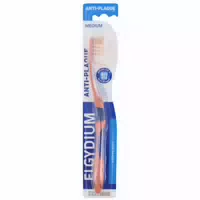 Elgydium Anti Plaque Zahnbürste Medium Farbe: Orange