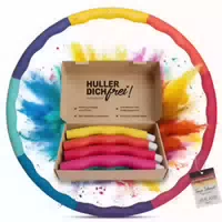 Elli Hoop m das Original Hula Hoop Reifen für Erwachsene, Bunt