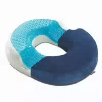 Eloneo Sitzring Mit Gel, 40x32cm, Bequeme Form Abnehmbarer & Waschbarer Bezug, Stuhlkissen