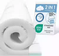 Eloneo Topper H3 H4, 7 Cm Hoch, Viskoschaum, Wendefunktion, Hausstauballergiker, Schadstoffgeprüft