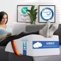 Eloneo Venenkissen Beinhochlagerungskissen aus Memory Foam mit Abnehmbaren Bezug