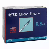 Bd Micro Fine Insulinspritzen 1 ml U100 12,7 mm 100x1 ml Spritzen