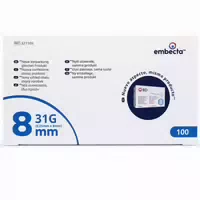 Embecta Thin Wall Pennadeln 31g 0,25 X 8 mm