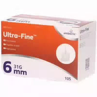 Embecta Ultra Fine Pen Nadeln 31g 0,25 X 6 mm Steril