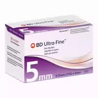 Bd Ultra Fine Pen Nadeln 5 mm 31 g 105 st Kanüle