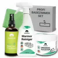 Emma Grün Bad Reinigen Set mit Putzstein, Reiniger & Duftspray