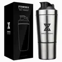 Edelstahl Protein Shaker 700ml 200ml Sport Fitness Eiweiß 1 st