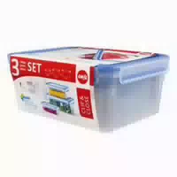 Emsa Clip & Close Frischhaltedose 3er Set