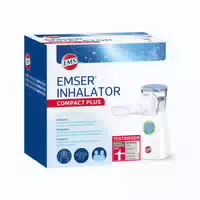 Emser Inhalator Compact 1 Stück Gratis Inhalationslösung 20 X 5 ml Ampullen