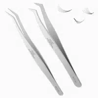 Professionelle Wimpernverlängerung Pinzette Set Edelstahl 2t 1 st
