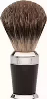 Erbe Shaving Shop Premium Design Paris Rasierpinsel Dachshaar Edelharz Schwarz
