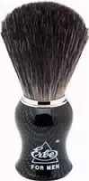 Erbe Shaving Shop Rasierpinsel Schwarz Grau Gemustert