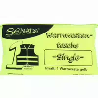Senada Warnweste Gelb Single Tasche