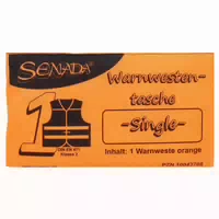 Senada Warnweste Orange Single Tasche 1 St