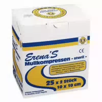 Erena Mullkompressen 10 X 10 Cm Steril 8 Fach