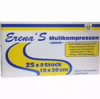 Erena Mullkompressen 10 X 20 Cm Steril 8 Fach