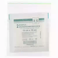 Erena Vlies Kompressen Steril 10x10 cm 2 st