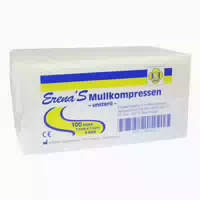 Erena Unsteril Mullkompr 7,5x7,5 Cm 8fach 100 St Kompressen