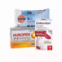 Erkältungsset Dobendan, Nurofen, Sagrotan