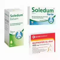 Erkältungsset Soledum und Ibuprofen