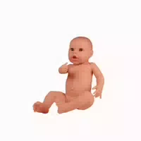 Erler Zimmer Neugeborenenpuppe für Wickel & Badeübungen, Weiblich 1 st