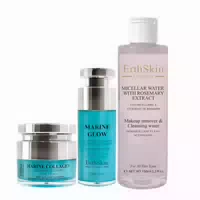 Erthskin London Mizellenwasser mit Rosmarinextrakt Feuchtigkeitscreme zum Auffüllen von Falten Set