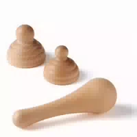 Erzi 3er Set Woodroll Trigger Therapie und Massagestäbchen