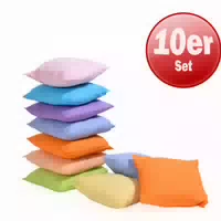 Erzi 10 Kissen, Bunt Sortiert – Bunte Deko und Kuschelkissen im 10er Set 26 X