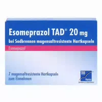 Esomeprazol Tad 20mg bei Sodbrennen 7 st Magensaftresistente Hartkapseln