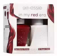 Essie Nagellack Set In My Red Era Gel Couture 00 Top Coat, Gel Couture 345 Bubbles Only