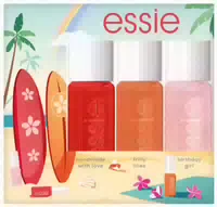 Essie Sommer Nagellack Set Surf Up: Mini Trio Kit, 858 Handmade With Love, 824 Frilly Lilies, 514 Birthday Girl
