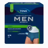 Tena Men Active Fit Pants Plus Blau S M, 12 Stück 12 St