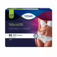 Tena Silhouette Normal M Blanc 6x12 St