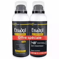 Etiaxil Männer Anti Perspirant Deodorant Control 48h Aerosol Packung mit 2 X