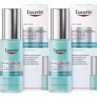 Eucerin Hyaluron Filler 3x Effect Hydra Boost Serum – Ultraleichtes Hyaluronserum für Sofortige Feuchtigkeit und Erste Fältchen, Ideal als Make Up Primer Jetzt 20% mit dem Code Eucerin20 Sparen