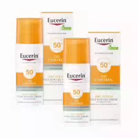 Eucerin Oil Control Face Sun Gel Creme Lsf 30 – Hoher Sonnenschutz mit 8 Stunden Anti Glanz Effekt, Auch für zu Akne Neigende Haut