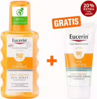 Eucerin Sun Oil Control Transparent Spray Lsf 30 200 ml Gratis Sun Gel Creme Oil Control 20 ml