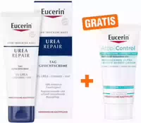 Eucerin Urearepair Gesichtscreme Nacht 5% 50 ml Gratis Atopicontrol Hydro Lotion 20 ml