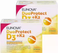 Eunova Duoprotect D3 K2 1000 I E 2x90 st Kapseln