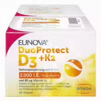 Eunova Duoprotect D3 K2 2000 I E 80 Μg Kapseln
