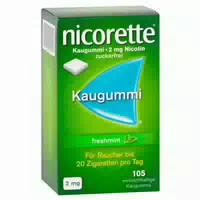 Nicorette 2 Mg Freshmint Kaugummi Reimport 105 St