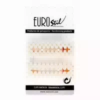 Goldene Doppelperle Clips 2ud