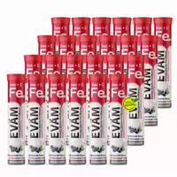 Eisen Vitamin C Brausetabletten Hochdosiert Vegan 5er Pack 100 St