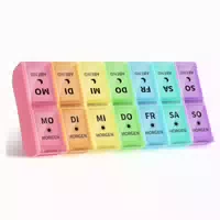 Opret Deutsche Tablettenbox 7 Tage 2 Fächer Pillendose Medik 1 st