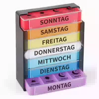 Tablettenbox 7 Tage Pillendose Tablettendose Medikamenten Or 1 st