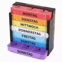 Pillendose Tablettenbox 7 Tage Medikamentenbox Leicht zu Öff 1 st